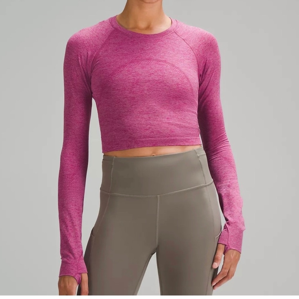 Lululemon Cropped Swiftly Tech Long Sleeve Shirt 2.0
